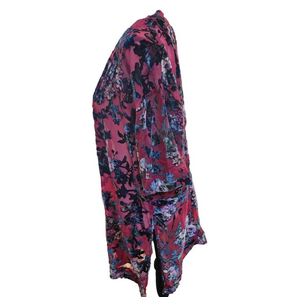 Velvet Burnout Kimono Open Front Top Size M/L Arizona - Picture 6 of 8